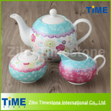 Wholesale Decal Porcelain Tea Set